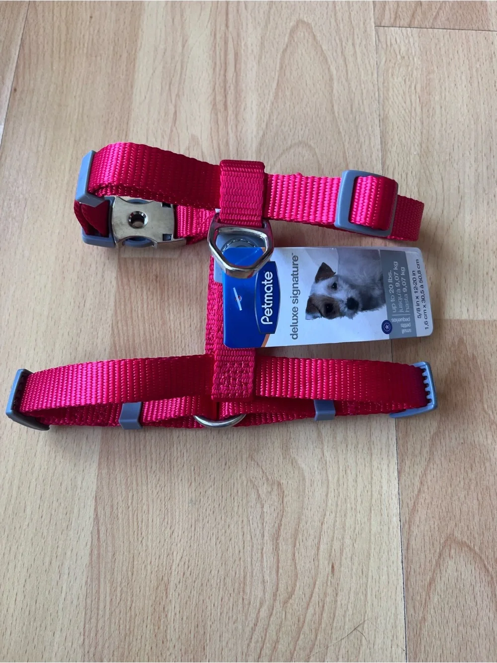 Petmate Deluxe Signature Red Nylon Dog Harness